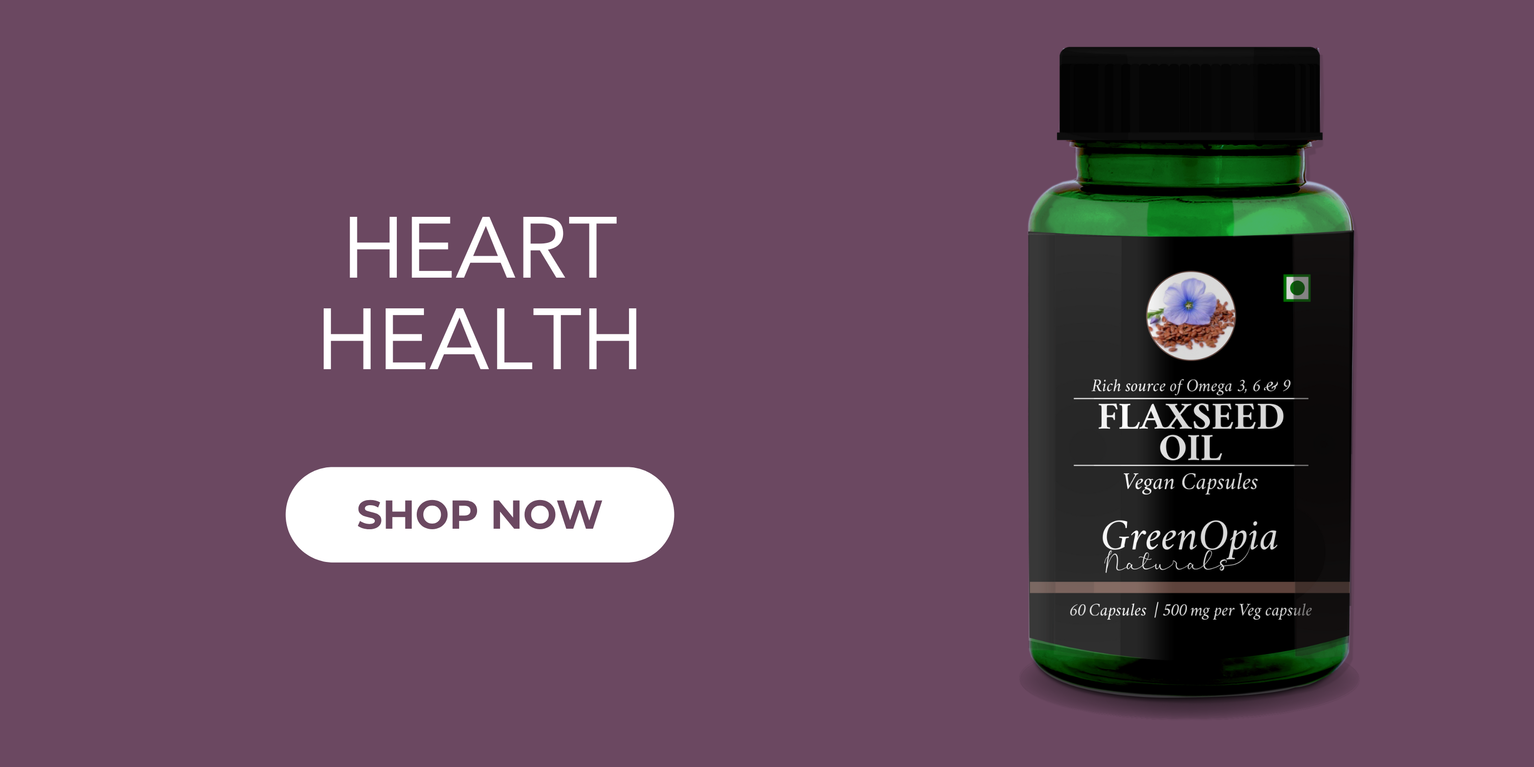 Flaxseed Oil Omega Capsules: Plant-Based Goodness for Heart, Hair & Hormones