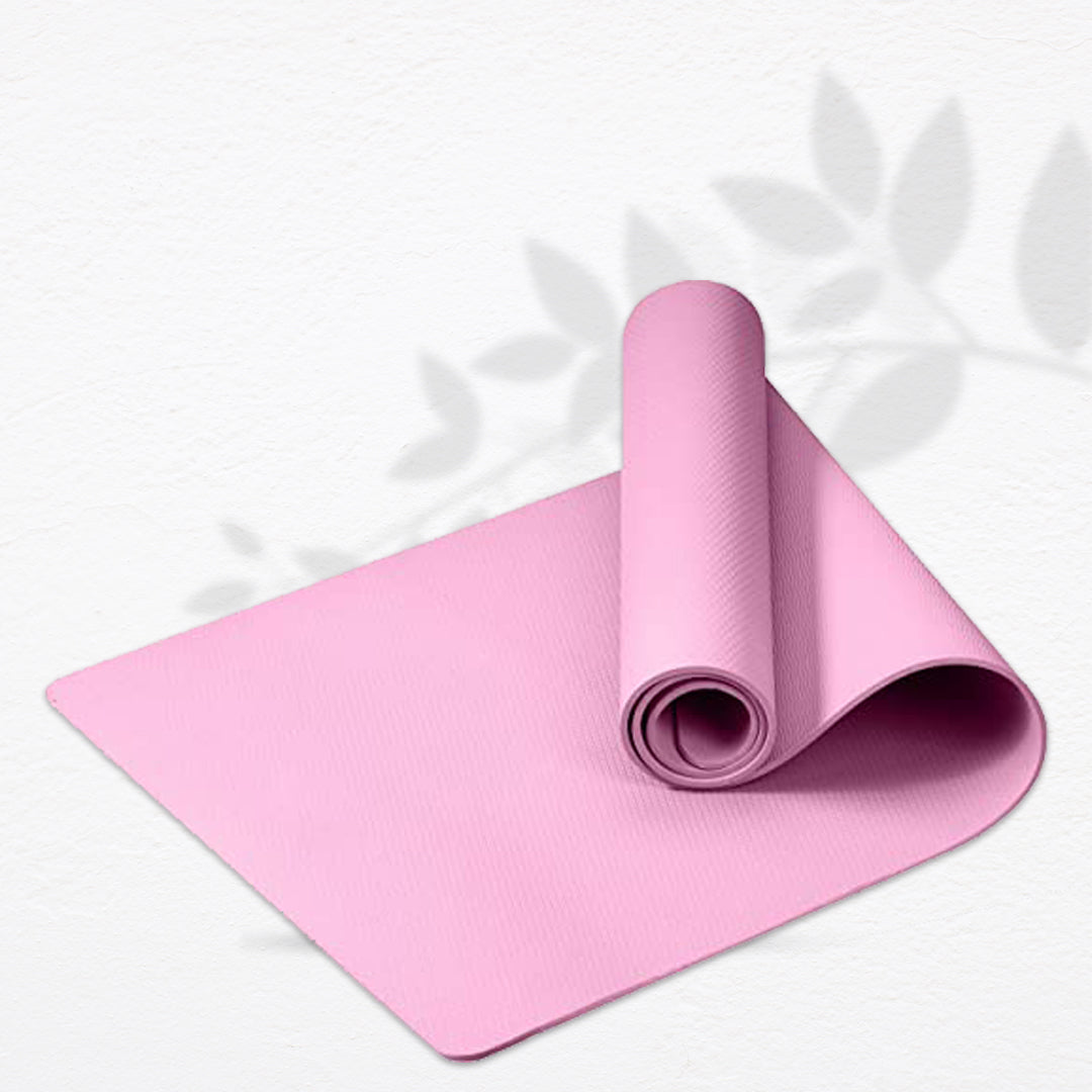 GreenOpia Anti Slip Yoga Mat with Carry Strap 8MM