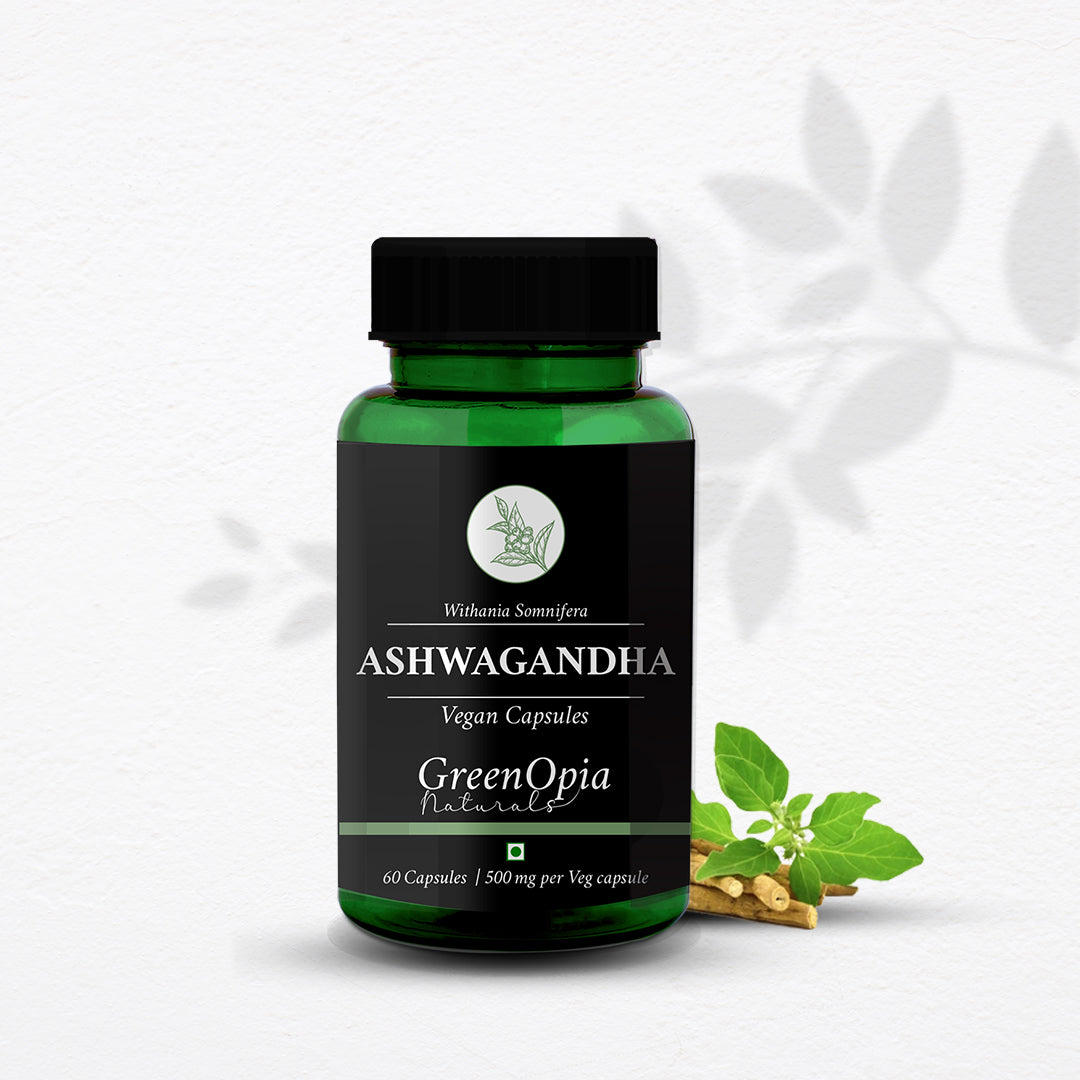 Ashwagandha Extract (Withania Somnifera) Supplement, Immunity Boosters &amp; General Wellness, 500mg - 60 Vegetarian Capsules