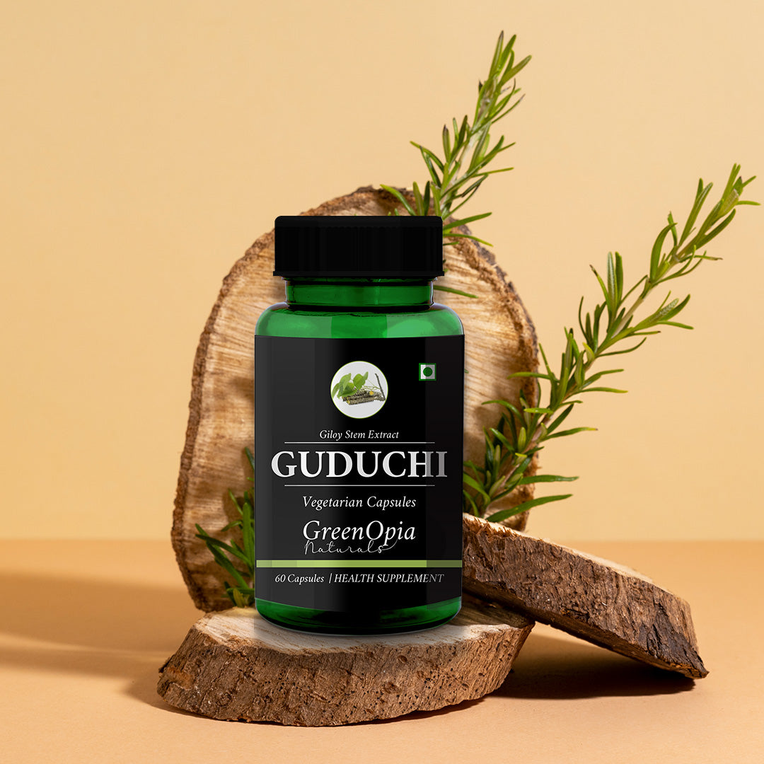 GreenOpia Guduchi (Giloy) Extracts 60 Vegetarian Capsules