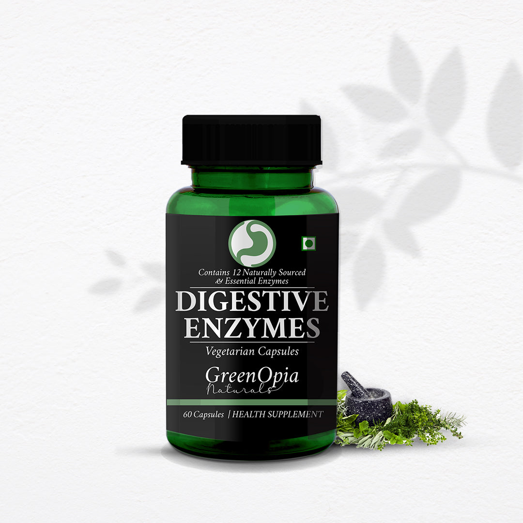 Digestive Enzymes Capsules – Natural Relief for Bloating, Gas & Indigestion | 60 Veg Capsules