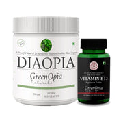 GreenOpia Sugar Support Combo – DiaOpia Herbal Powder & Vitamin B12 + ALA Supplements