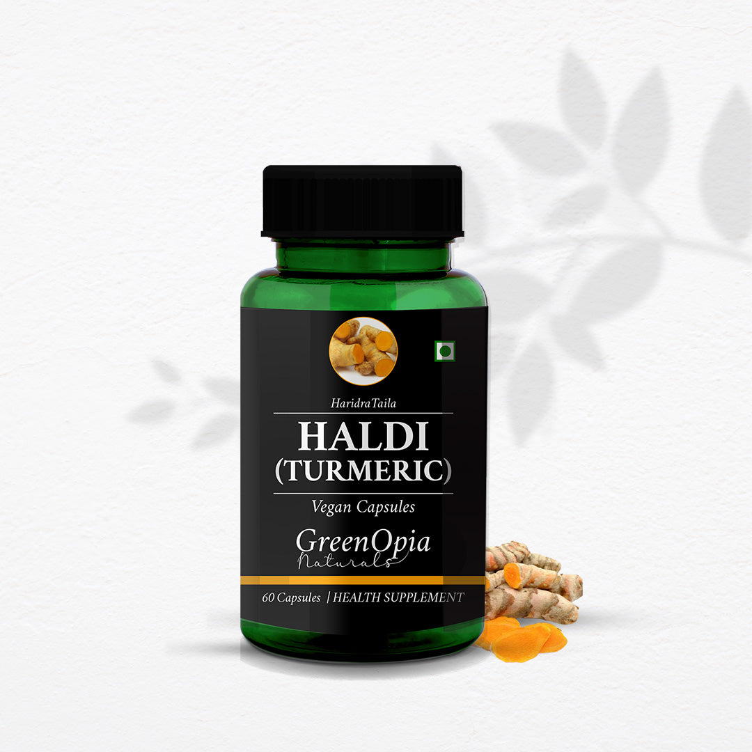 GreenOpia Turmeric Oil 60 Liquid Filled Vegetarian Capsules