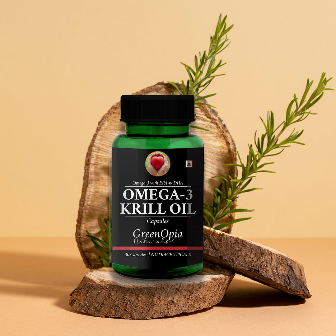 Krill Oil Capsules – High Strength Omega-3 EPA & DHA for Heart, Brain & Joints | 30 Capsules
