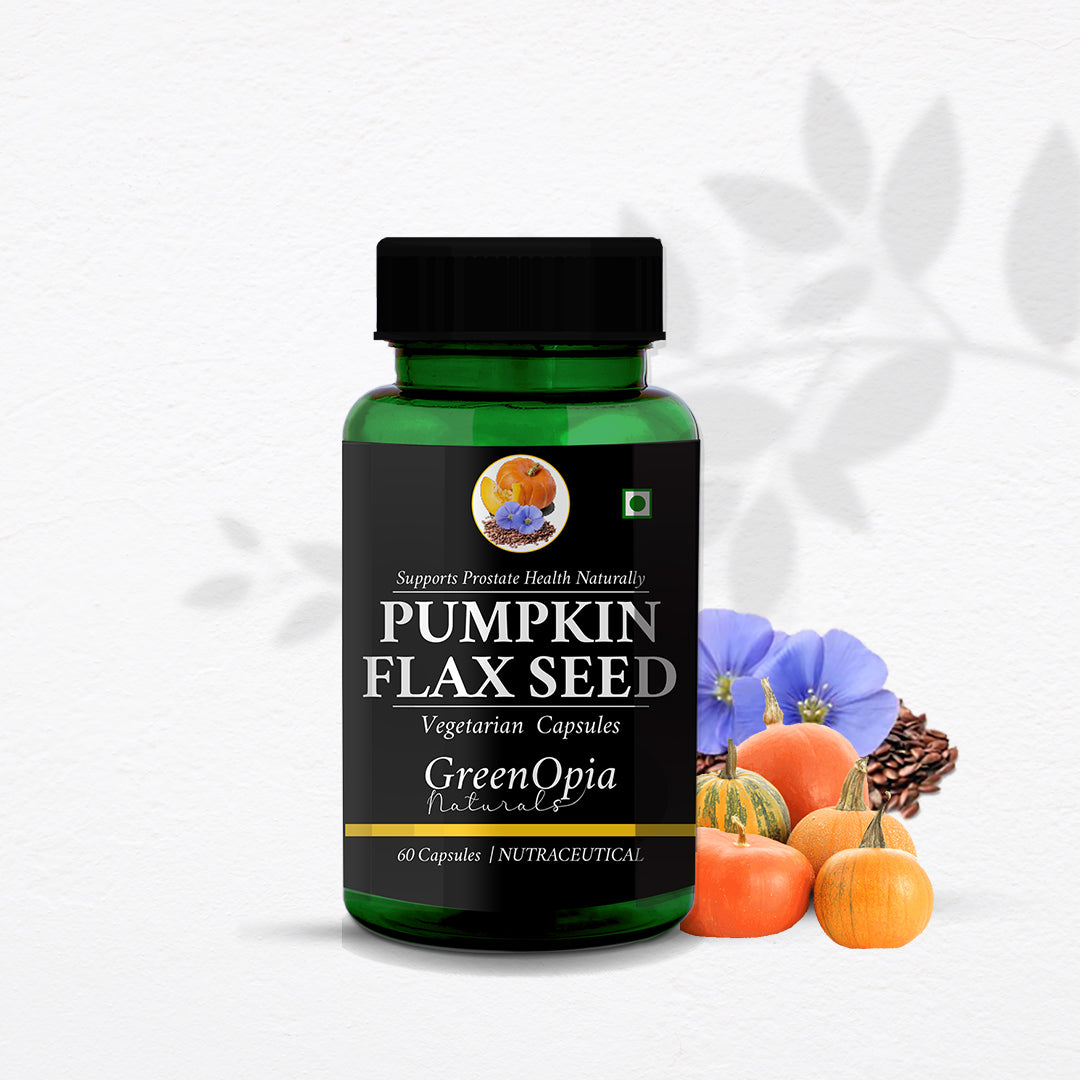 GreenOpia Pumpkin Flaxseed 60 Liquid Filled Vegetarian Capsules