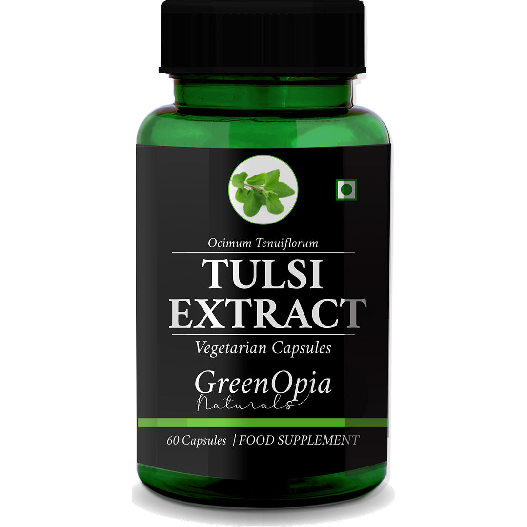 GreenOpia Tulsi Extracts 60 Vegetarian Capsules