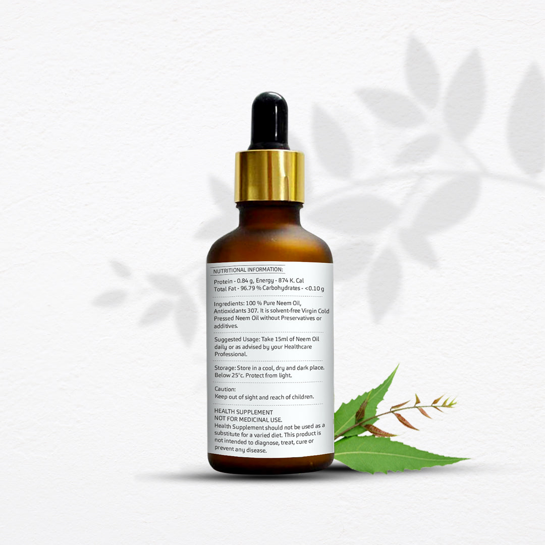 100% pure neem oil nutritional information