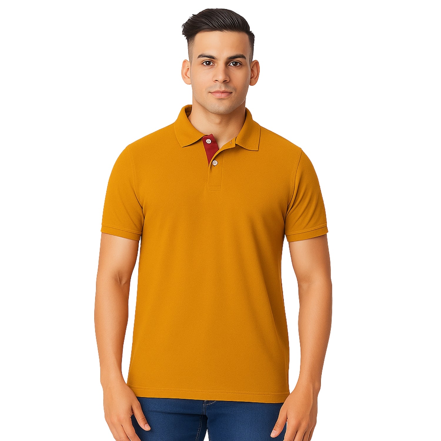 Micro Polyester Polo T-Shirt for Men – Half Sleeves, Quick-Dry & Sporty
