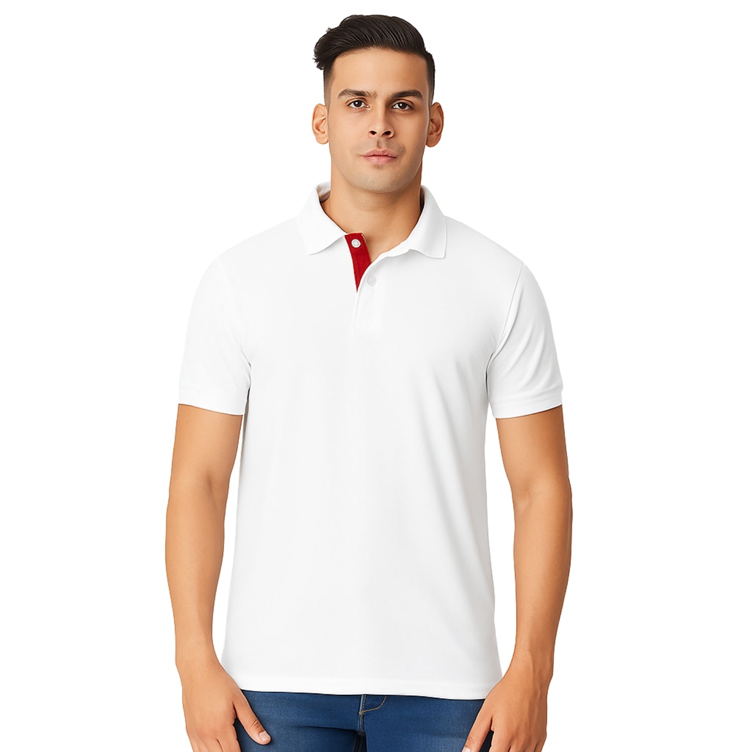 Micro Polyester Polo T-Shirt for Men – Half Sleeves, Quick-Dry & Sporty