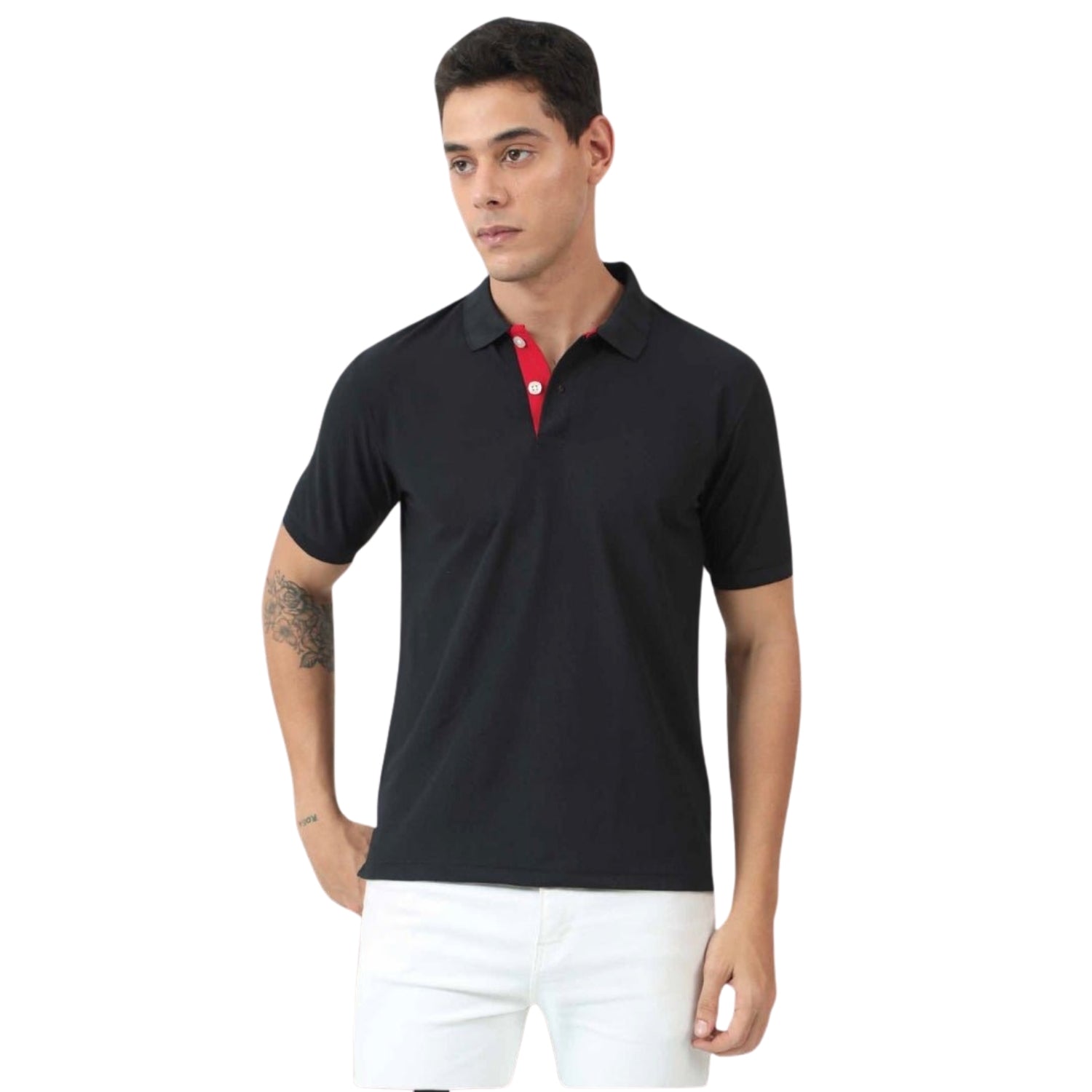 Micro Polyester Polo T-Shirt for Men – Half Sleeves, Quick-Dry & Sporty
