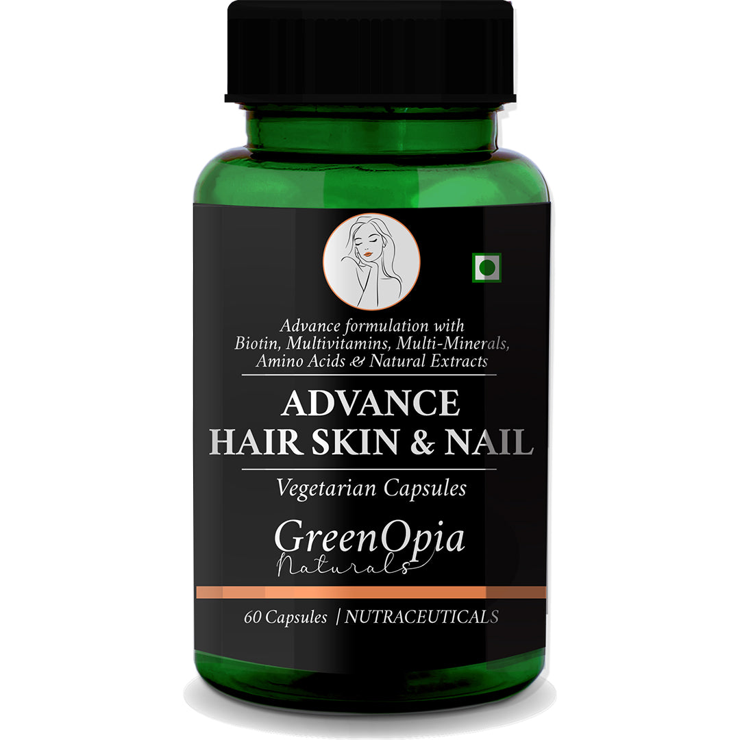 Biotin Advanced for Hair, Skin &amp; Nails – 60 Veg Capsules | With Multivitamins, Minerals &amp; Amino Acids | Complete Hair Care Formula