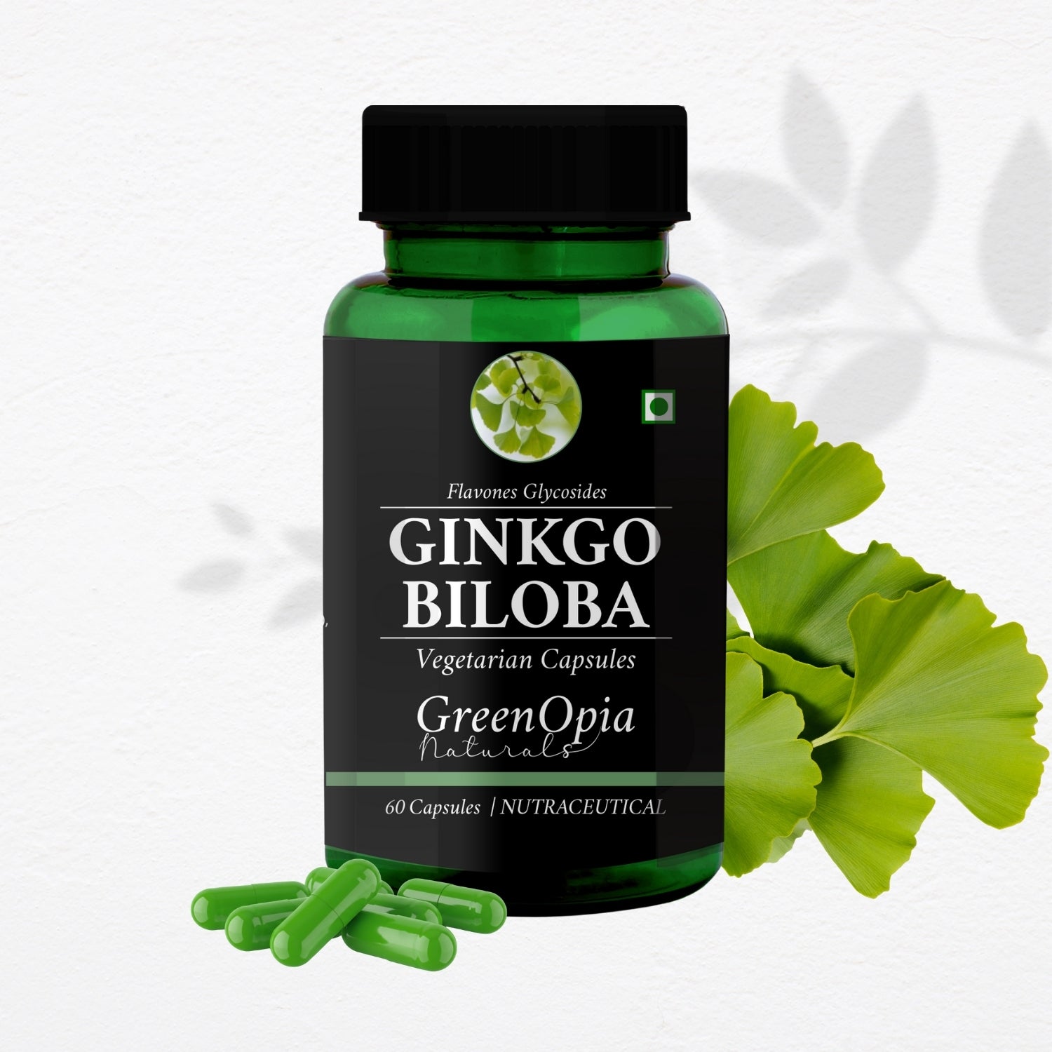 GreenOpia Ginkgo Biloba 60 Vegetarian Capsules