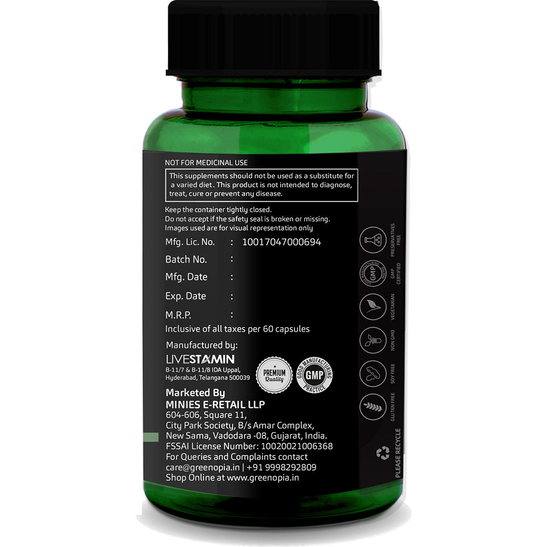 GreenOpia Ginkgo Biloba 60 Vegetarian Capsules