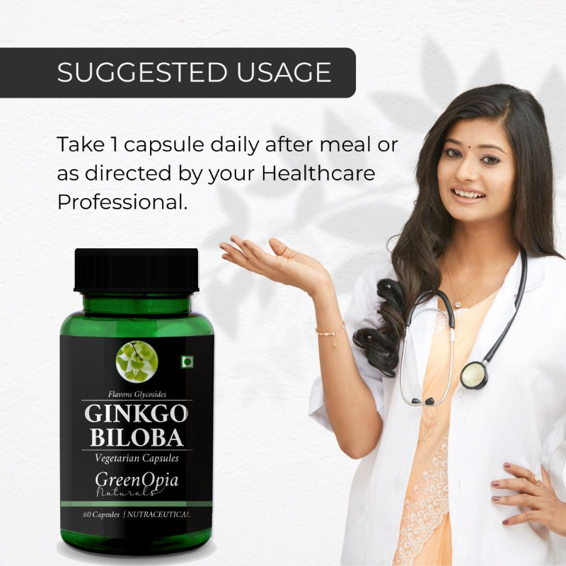 Ginkgo Biloba leaves used in GreenOpia cognitive wellness supplement