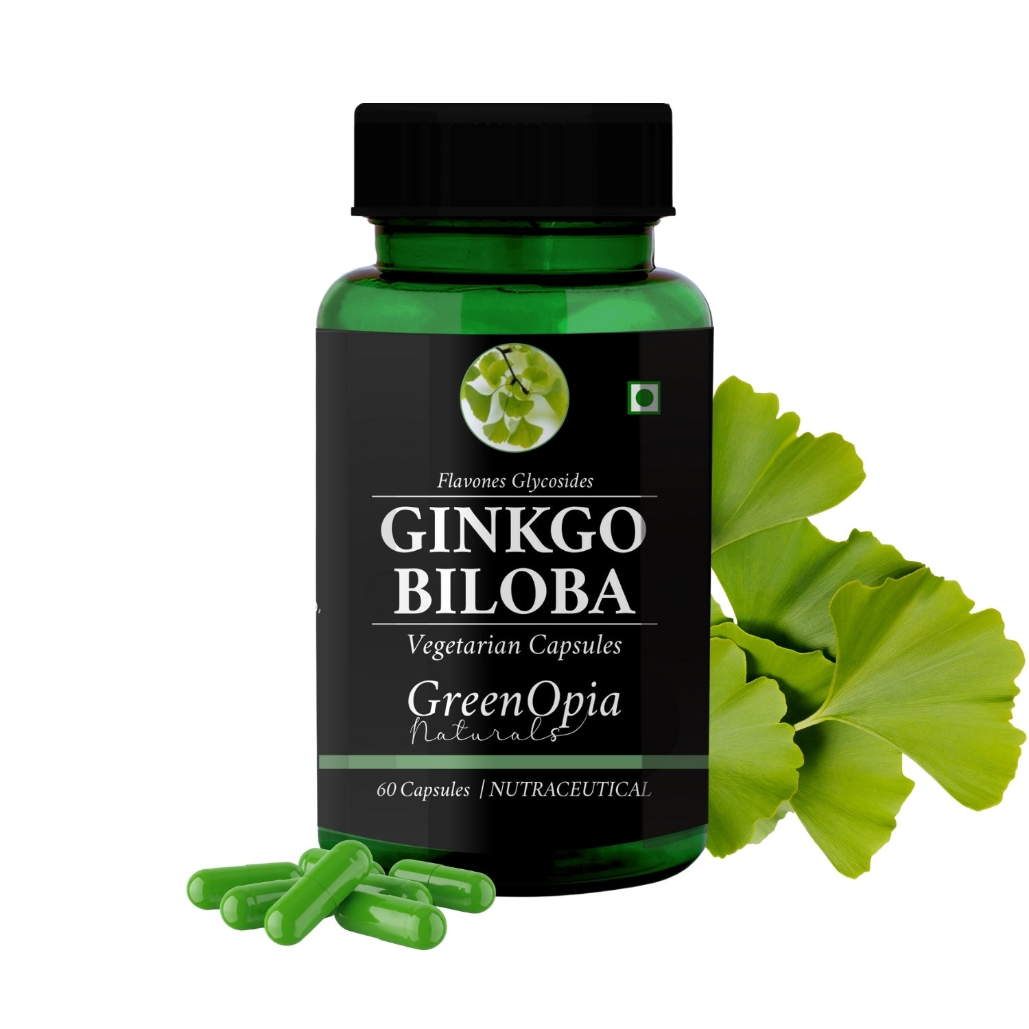 GreenOpia Ginkgo Biloba 60 Vegetarian Capsules