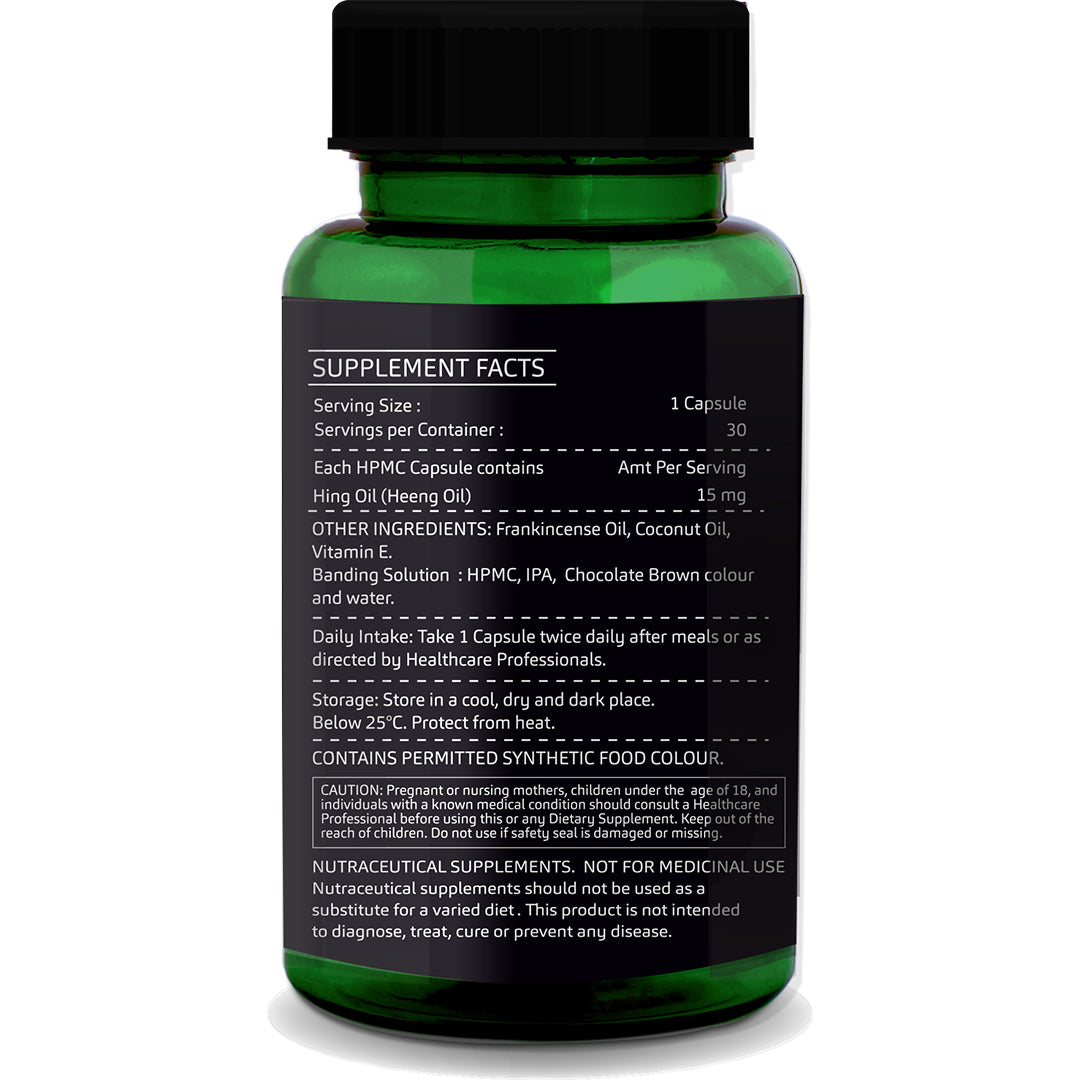 Ingredients for GreenOpia Ease Spaz Veg Capsules