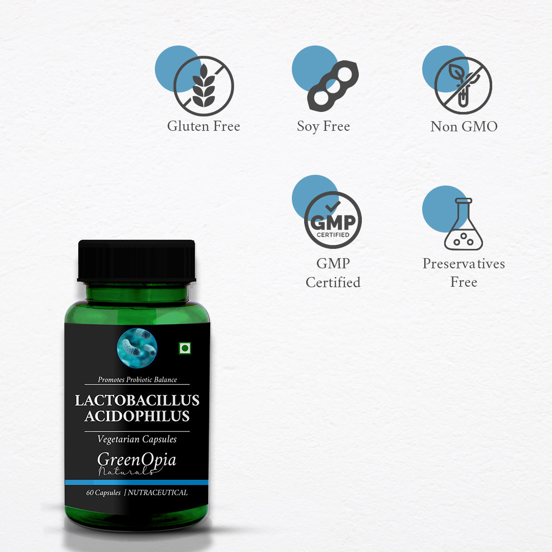 GreenOpia Lactobacillus Acidophilus 60 Vegetarian Capsules