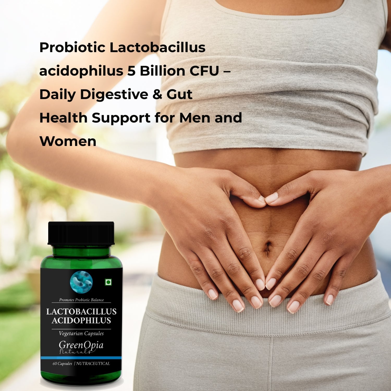GreenOpia Lactobacillus Acidophilus 60 Vegetarian Capsules