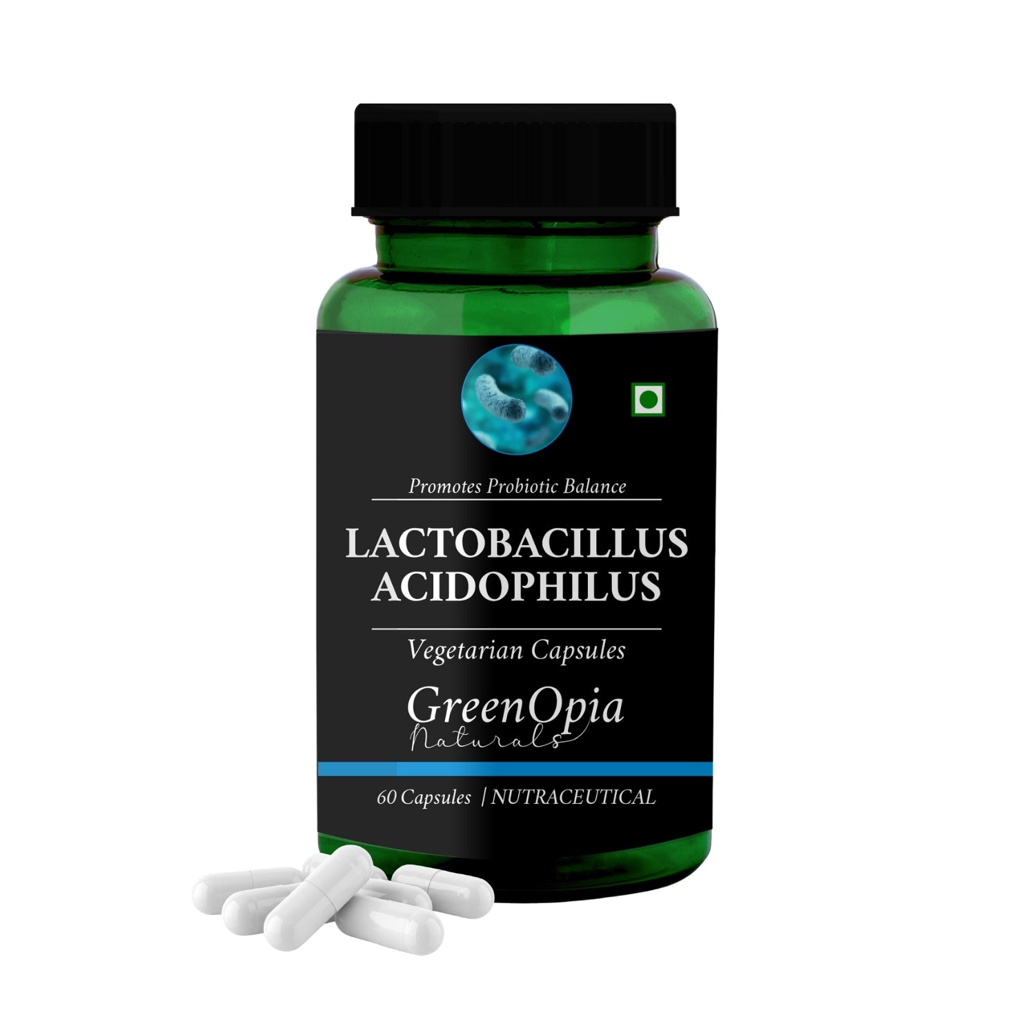 GreenOpia Lactobacillus Acidophilus 60 Vegetarian Capsules
