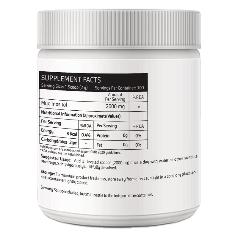 Easy scoop-and-mix myo-inositol powder for everyday nutrition