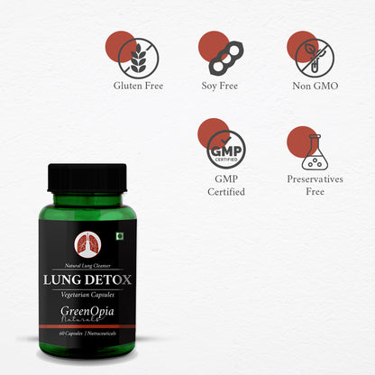 Natural Supplement for Lungs and Breathing – Lung Detox Capsules for Smokers and Urban Lifestyles