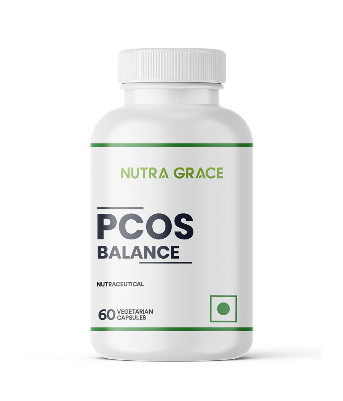 Nutra Grace PCOS Balance Supplement for Women | 60 Veg.Capsules