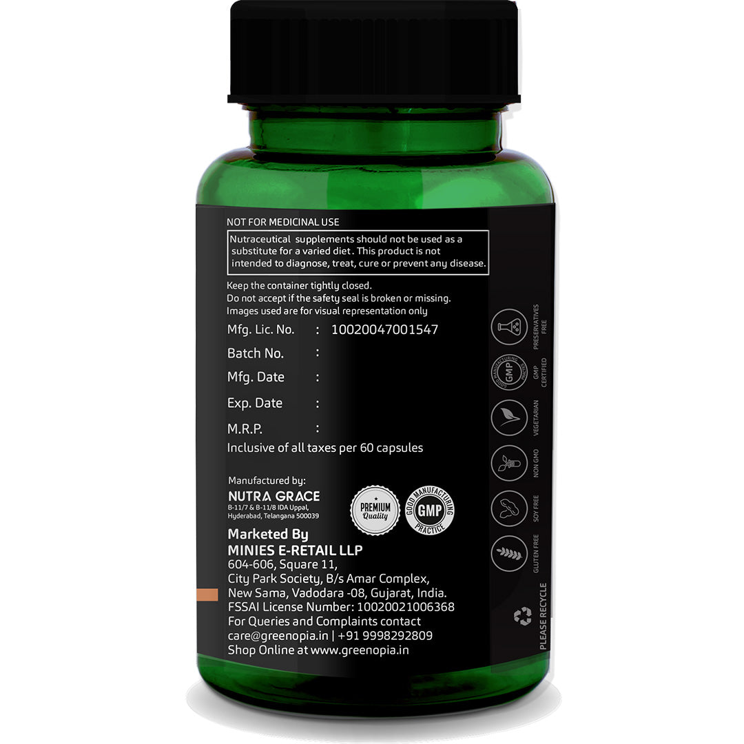 GreenOpia Vitamin D3 5000 IU 60 Liquid Filled Vegetarian Capsules
