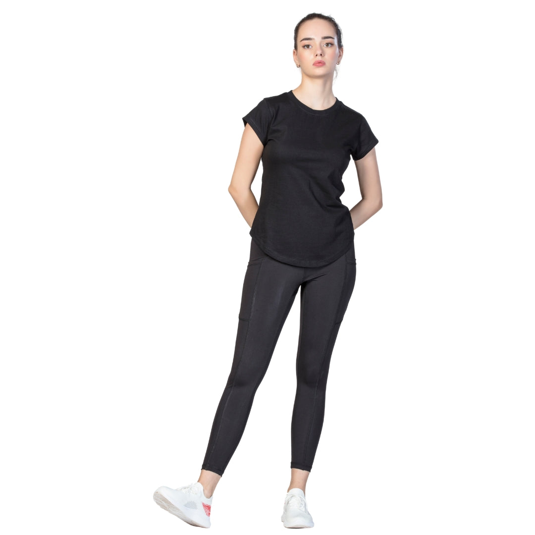 Active Short Sleeve T-Shirt for Women – Comfy & Workout-Ready
