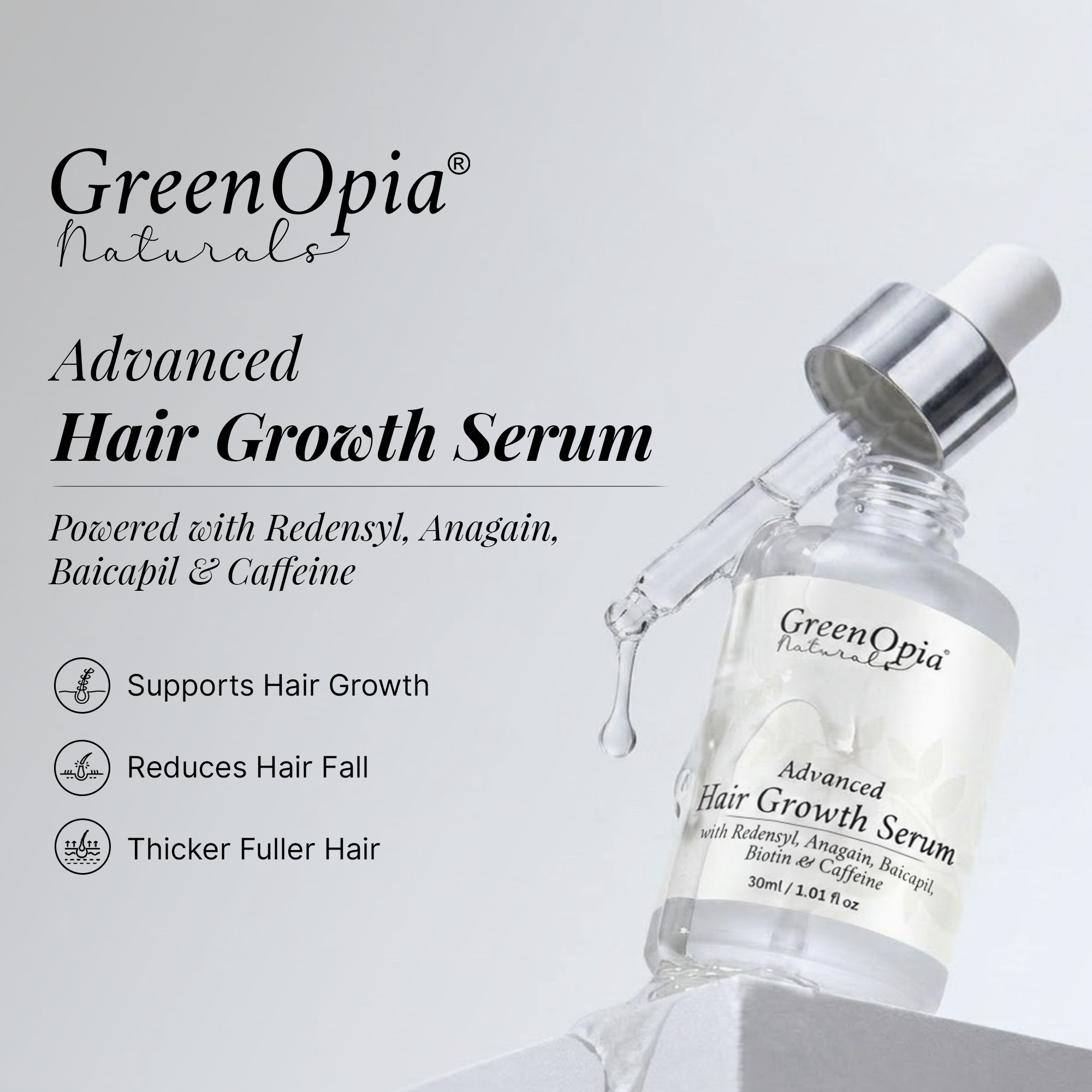 GreenOpia Advanced Hair Growth Serum For Men & Women