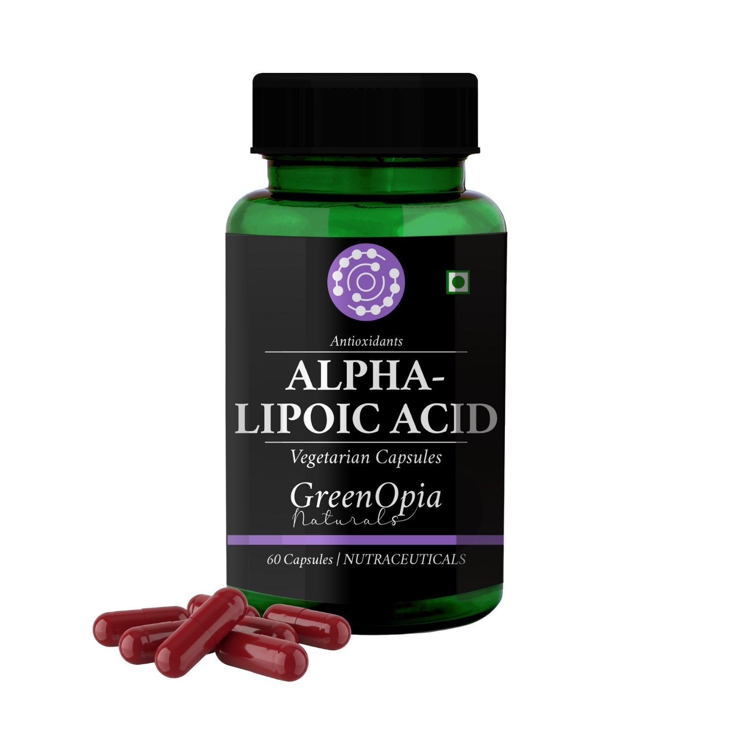 GreenOpia Alpha Lipoic Acid Vegetarian Capsules