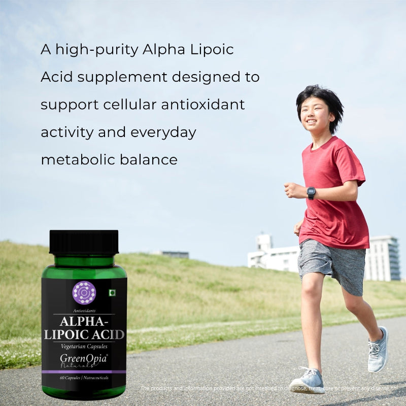 GreenOpia Alpha Lipoic Acid 300 mg dietary supplement bottle