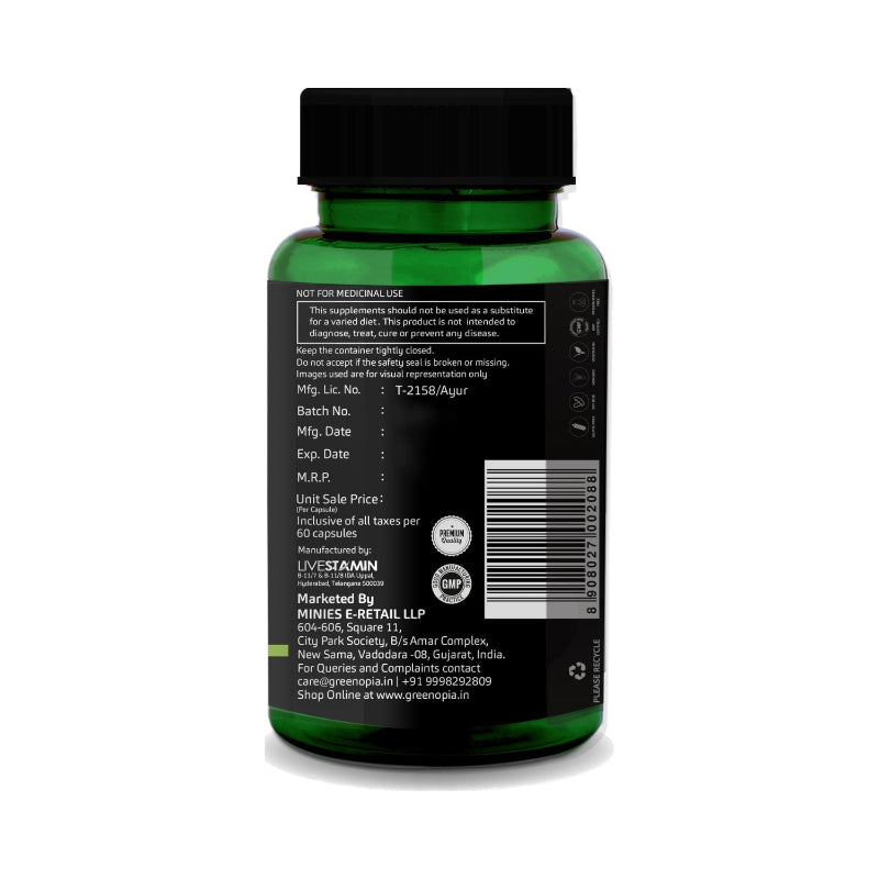 Vegetarian Arjuna capsules for natural cardiovascular support