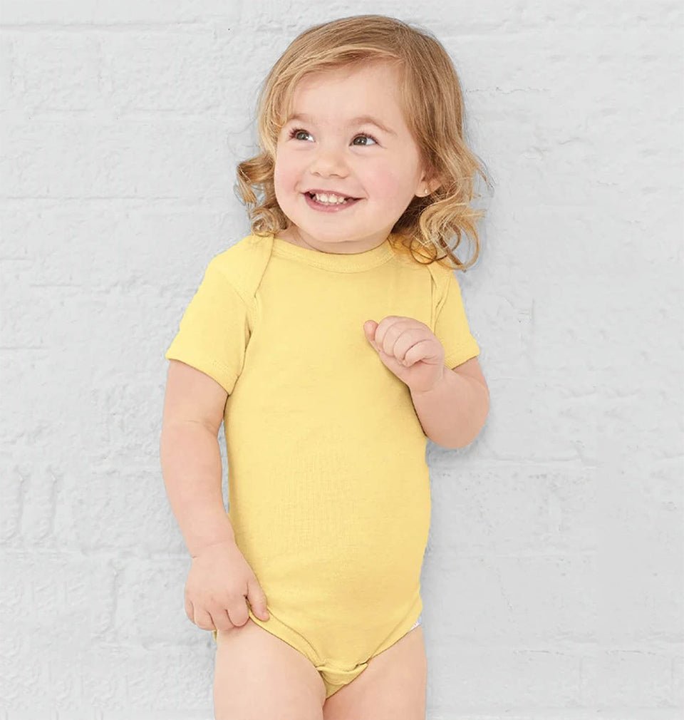 Basics Short Sleeve Half Romper for Newborn Baby Boys &amp; Baby Girls - The Minies