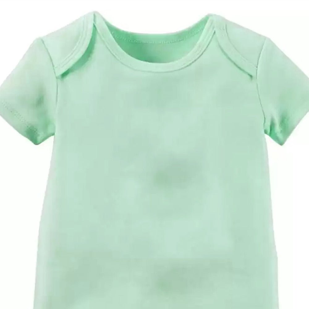 Basics Short Sleeve Half Romper for Newborn Baby Boys &amp; Baby Girls - The Minies