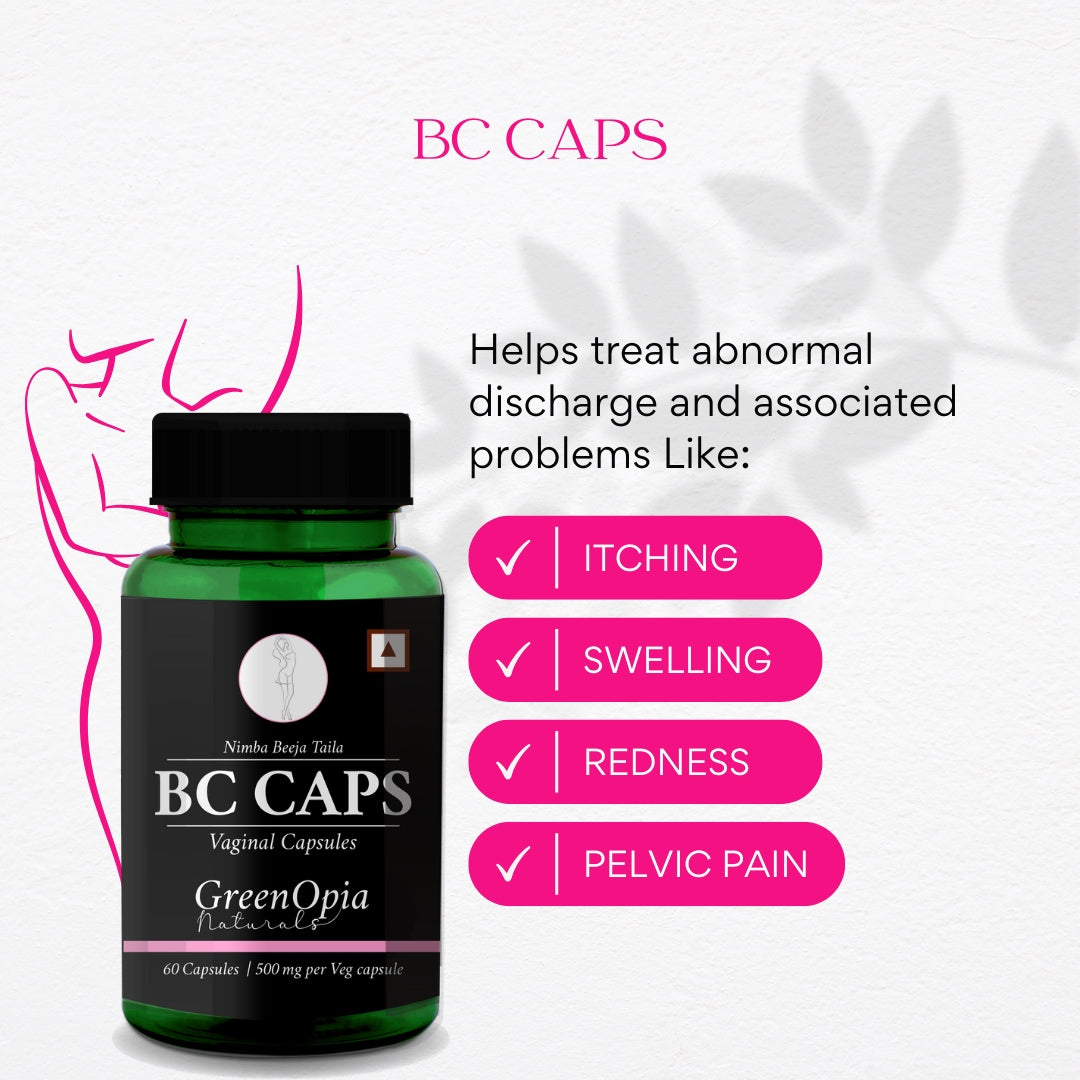 Ayurvedic Vaginal Capsules for Infection, Discharge and Feminine Hygiene
