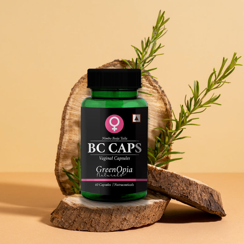 BC Caps neem oil capsules for vaginal hygiene and infection support