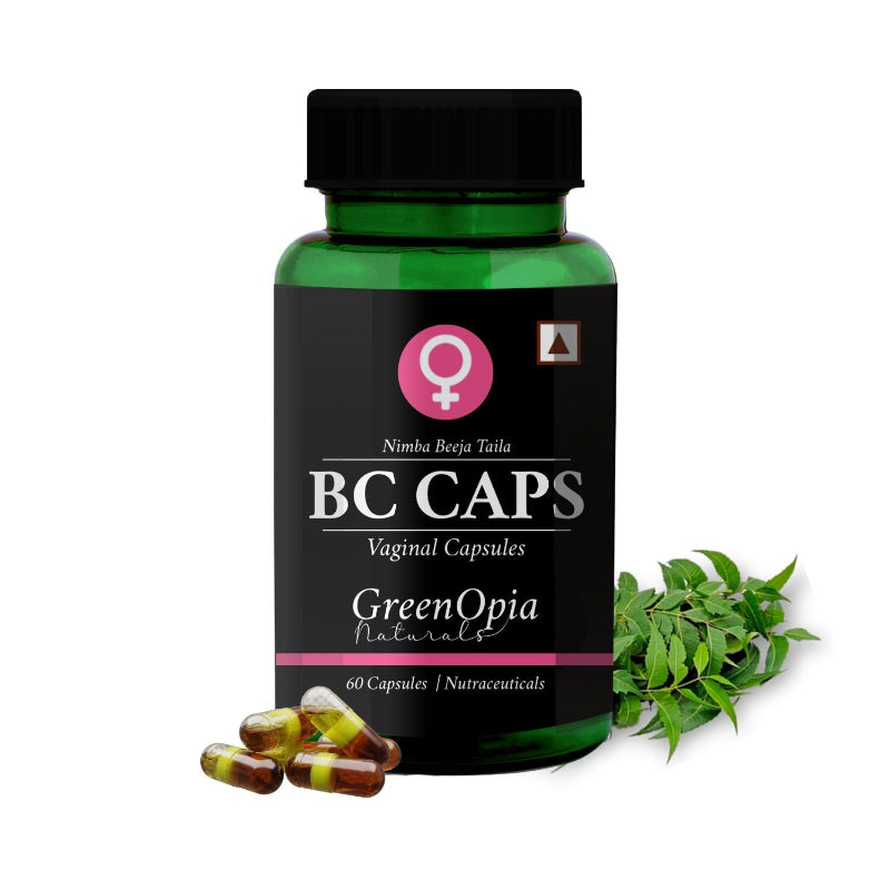 GreenOpia BC Caps neem oil vaginal capsules for intimate hygiene and vaginal wellness