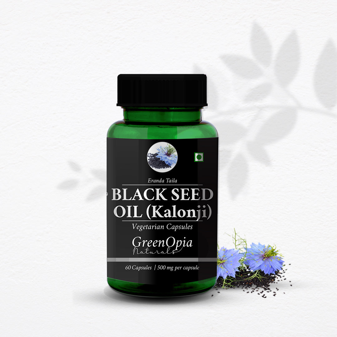 Nigella Sativa (Kalonji) Oil Capsules – Antioxidant Rich Ayurvedic Supplement
