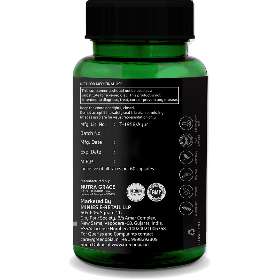 GreenOpia Black Seed Oil 60 Liquid Filled Vegetarian Capsules