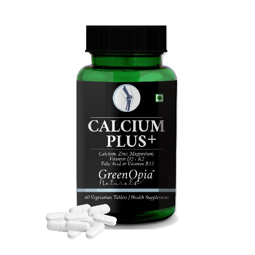 Calcium Plus+ with Magnesium, Zinc, Vitamin D2 and K2