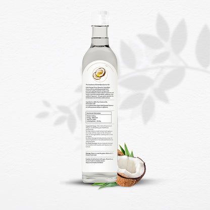 Cold Pressed Coconut Oil – 500ml | 100% Pure Virgin Oil for Cooking, Hair, Skin &amp; Baby Care