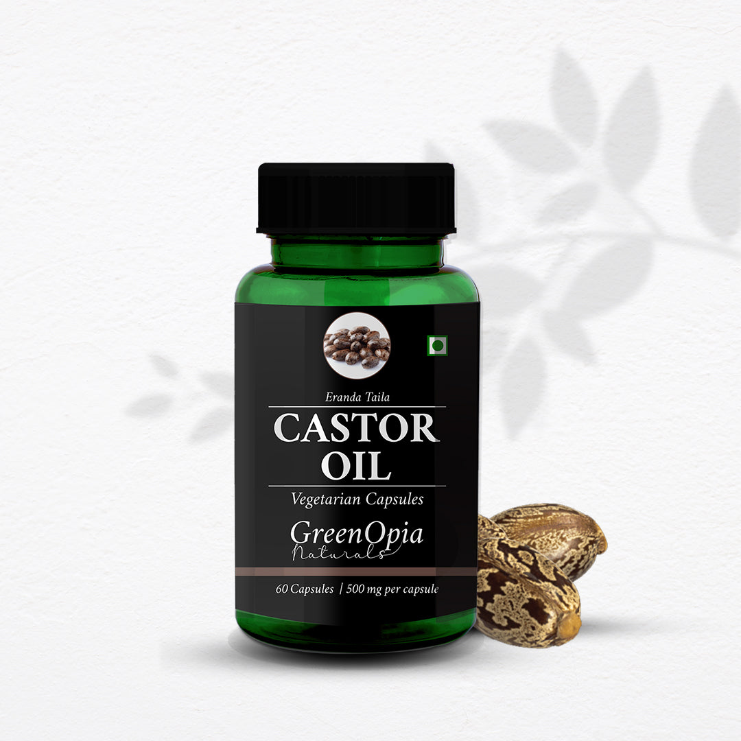Castor Oil Capsules – Cold-Pressed &amp; Easy to Swallow Digestive Support