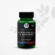 GreenOpia Coenzyme Q10 Supplement (CoQ10) with Bioperine 60 Vegetarian Capsules