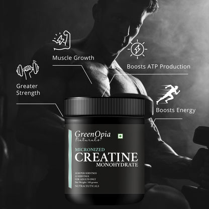 Benefits of GreenOpia Micronized Creatine Monohydrate 100g 