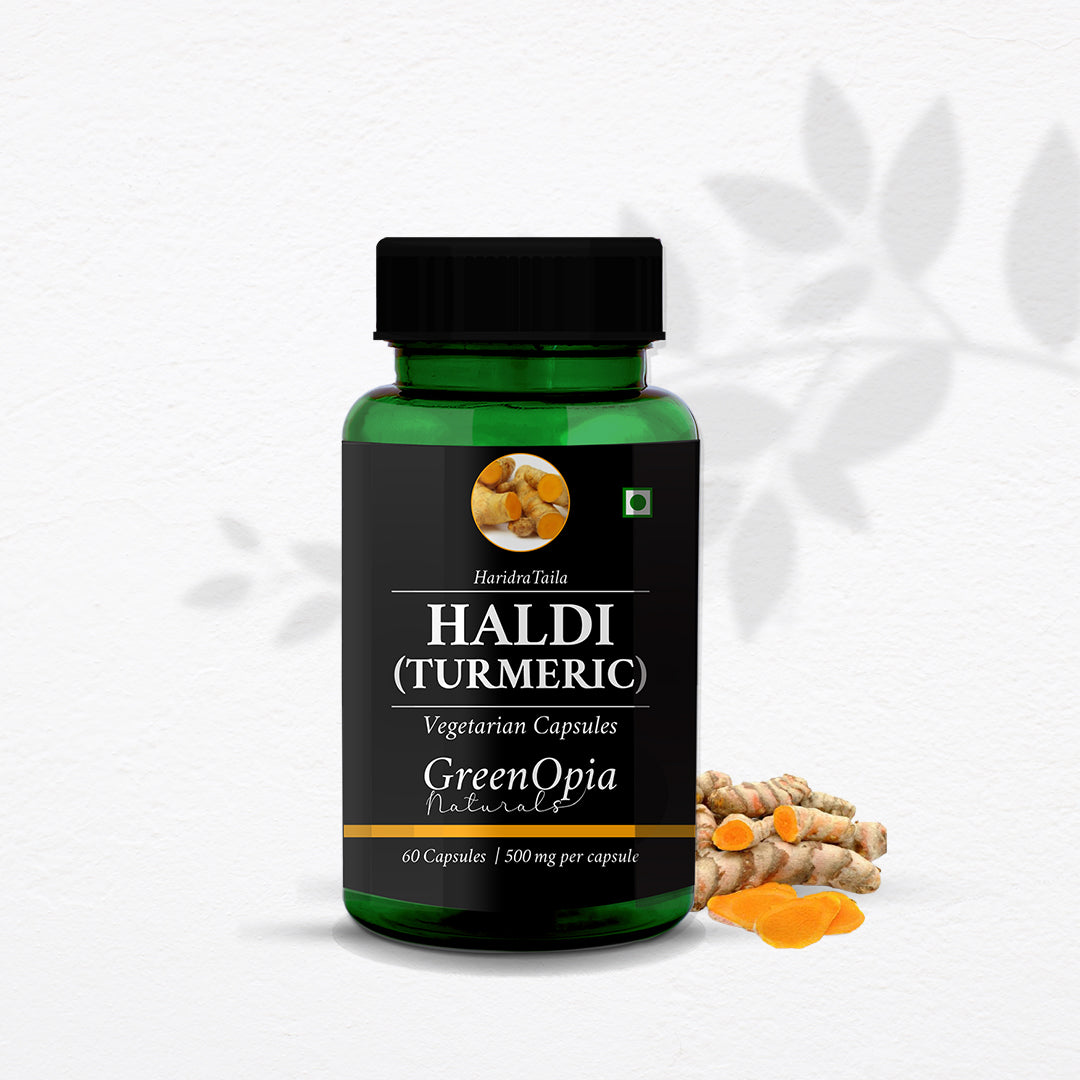 Curcumin-Rich Turmeric Oil Capsules – Ayurvedic Anti-Inflammatory Supplement for Daily Use