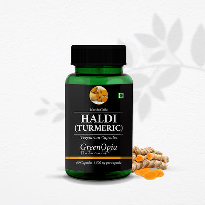 Curcumin-Rich Turmeric Oil Capsules – Ayurvedic Anti-Inflammatory Supplement for Daily Use