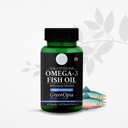 Daily Omega-3 Supplement Routine with GreenOpia Fish Oil 1000mg Liquid Filled Capsules 