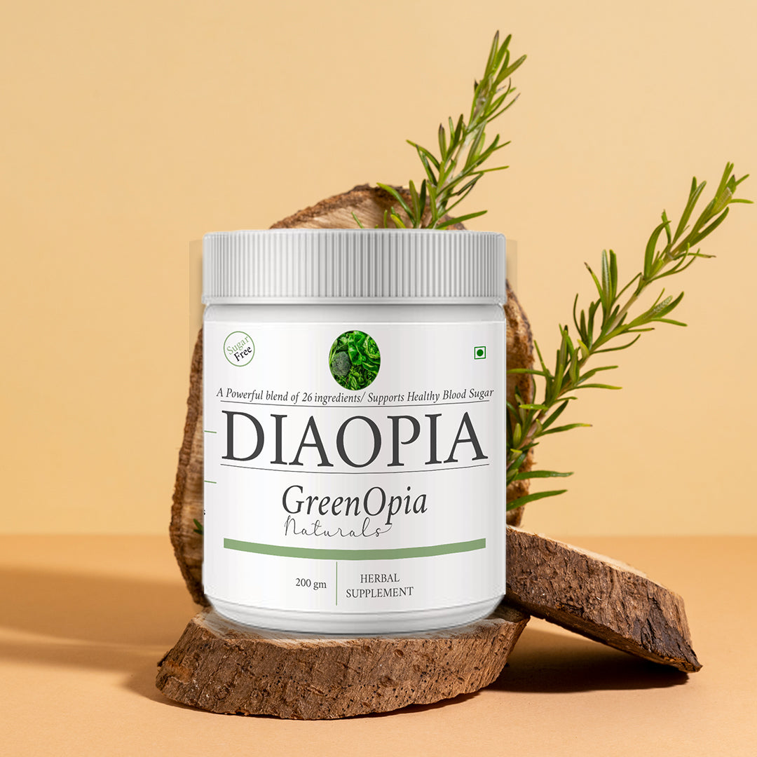 DiaOpia Herbal Supplement – 200g Powder | Ayurvedic Support for Type 1 &amp; 2 Diabetes | Blood Sugar &amp; Metabolism Balance