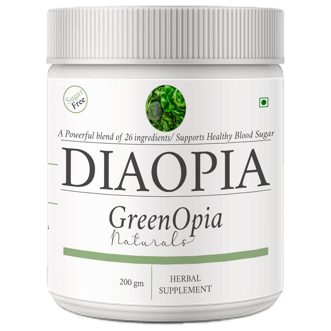 DiaOpia Herbal Supplement – 200g Powder | Ayurvedic Support for Type 1 &amp; 2 Diabetes | Blood Sugar &amp; Metabolism Balance
