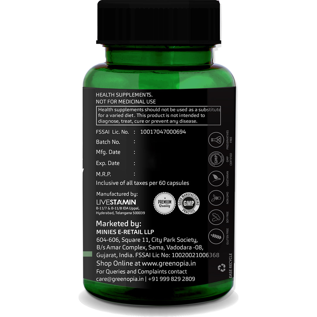 Digestive Enzymes Capsules – Natural Relief for Bloating, Gas &amp; Indigestion | 60 Veg Capsules